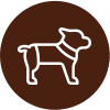 figura del cane icona